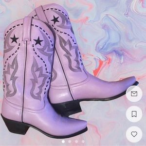 Durango Lilac Lavender Cowboy Boots size 8.5